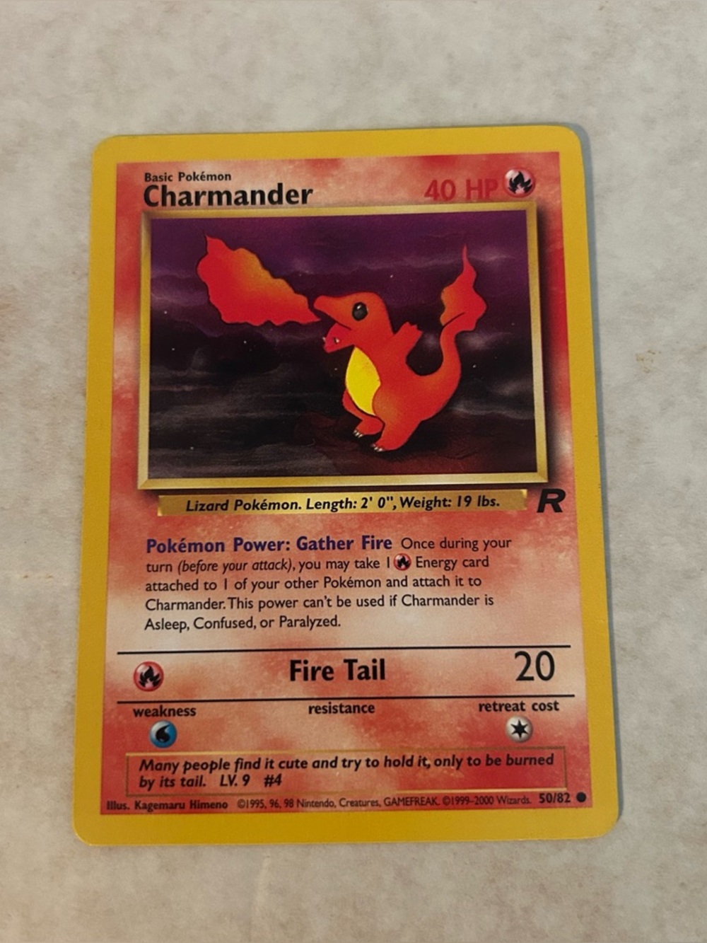 🛍️3/$30 Vintage 1998 Pokemon Charmander‎ trading card